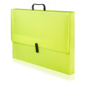 Scatola portaprogetti con maniglia BREFIOCART POLIONDA 38x53 cm dorso 4 cm colore fluo - 020M4005.FL