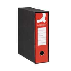 Registratore commerciale Q-Connect con custodia dorso 8 cm rosso 23x30 cm - 0201990/Q.RO