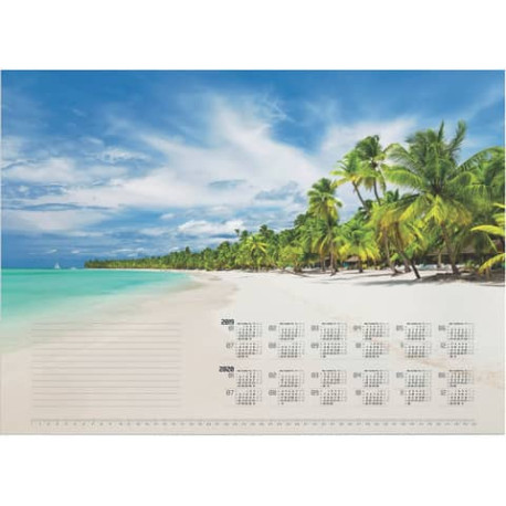 Blocco calendario DURABLE 570x410 mm 25 ff stampa a fantasia spiaggia tropicale 732115