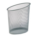 Cestino gettacarte ALBA Mesh forma ellittica metallo traforato 18 l Grigio Argento - MESHCORB M