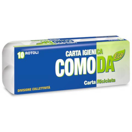 Carta igienica Lucart Eco Comoda 2 veli  10 rotoli da 155 strappi - 811624