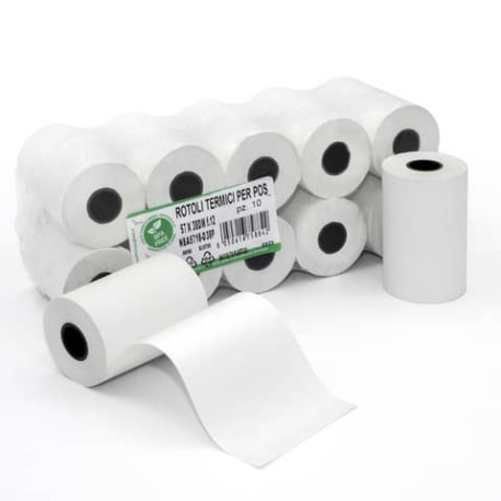 Rotoli POS Rotolificio Pugliese Exclusive BPA FREE 57 mm x D.E. 34 mm foro 12 mm  conf. da 10 - 5715