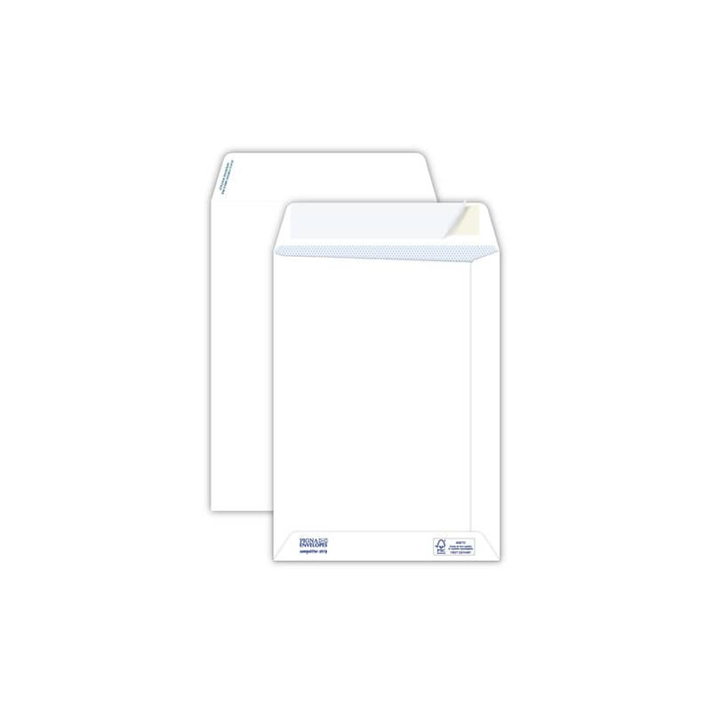 Buste a sacco bianche autoad. removibili Pigna Envelopes Competitor strip  80 g/m² 190x260 mm conf. - Lineacontabile
