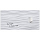 Lavagna magnetica in vetro Artverum SIGEL 910x460x15 mm White Wave RGL260