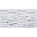 Lavagna magnetica in vetro Artverum SIGEL 910x460x15 mm White Wave RGL260