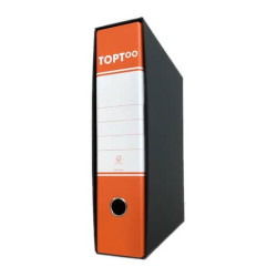 Registratore commerciale TOPToo con custodia dorso 8 cm arancio 23x30 cm - RMU8AR