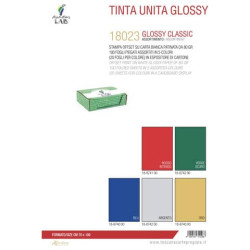 Carta regalo Kartos glossy Classic 5 colori assortiti conf. 100 fogli - 18023