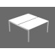 Postazione Open Space Artexport Bridge Bench 120x2 bianco BENCH120X2-3