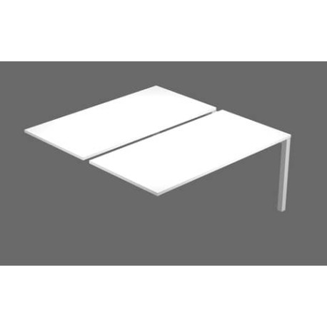 Postazione Open Space Artexport Bridge Bench 160x2 Seguito bianco BENCH160X2-SEGUITO-3