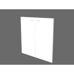 Libreria componibile Artexport Protocollo coppia ante basse Bianco CAB-L76-H81-S-3