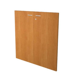 Libreria componibile Artexport Protocollo coppia ante basse Noce chiaro CAB-L76-H81-S-4