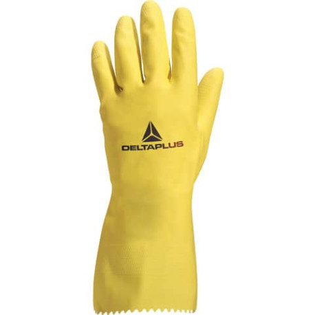 Guanto casalinghi Delta Plus Picaflor lattice giallo 30 cm taglia 7/8 - VE240JA07