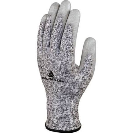 Guanto da lavoro Delta Plus Tricot Econocut® - Palmo spalmato in Pu grigio taglia 8  Conf. 3 paia - 