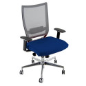 Sedia girevole Semidirezionale Ergonomica con schienale in rete Unisit blu - COTXL/F11