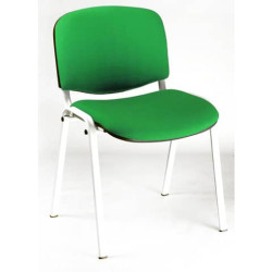 Sedia a 4 gambe Collettività Schienale fisso Unisit verde D5B/2/EV