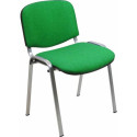 Sedia a 4 gambe Collettività Schienale fisso Unisit verde D5G/2/EV