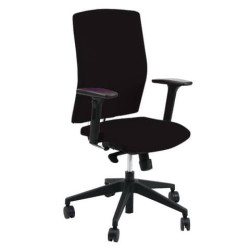 Sedia girevole Semidirezionale Unisit Ergonomica Schienale regolabile up-down nero - EUE/KN