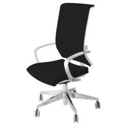 Sedia girevole Semidirezionale Unisit Ergonomica con schienale in rete nero GTJB/IN