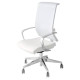 Sedia girevole Semidirezionale Unisit Ergonomica con schienale in rete bianco GTJB/KQ