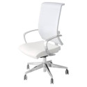 Sedia girevole Semidirezionale Unisit Ergonomica con schienale in rete bianco GTJB/KQ