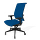 Sedia girevole Semidirezionale Unisit Ergonomica con schienale in rete blu GTJE/BR/F11