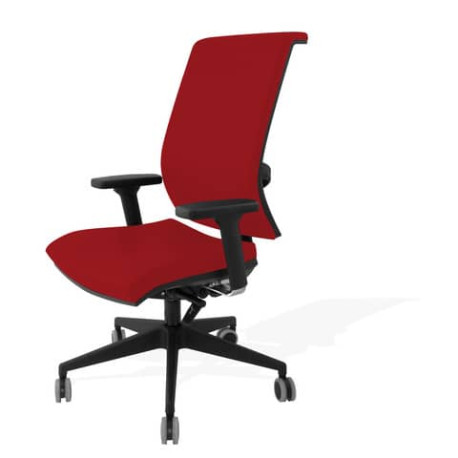 Sedia girevole Semidirezionale Unisit Ergonomica con schienale in rete rosso GTJE/BR/IR