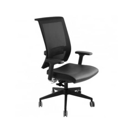 Sedia girevole Semidirezionale Unisit Ergonomica con schienale in rete nero GTJE/BR/KN