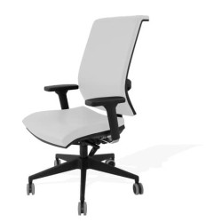 Sedia girevole Semidirezionale Unisit Ergonomica con schienale in rete bianco GTJE/BR/PQ