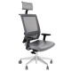 Sedia girevole Semidirezionale Unisit Ergonomica con schienale in rete grigio scuro - GTPG/F14