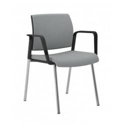 Sedia interlocutore Semidirezionale Ergonomica Unisit Schienale fisso grigio scuro - KI4GNBR/F14