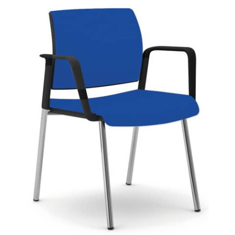 Sedia interlocutore Semidirezionale Ergonomica Unisit Schienale fisso blu KI4GNBR/IB