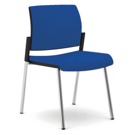 Sedia interlocutore Semidirezionale Ergonomica Unisit Schienale fisso blu KI4GTBB/F11