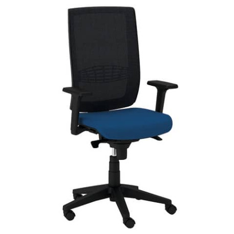 Sedia girevole Semidirezionale Unisit Ergonomica Schienale in rete blu KIAN/F11