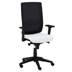 Sedia girevole Semidirezionale Unisit Ergonomica Schienale in rete bianco KIAN/KQ