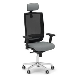 Sedia girevole Semidirezionale Unisit Ergonomica Schienale in rete grigio scuro - KIPGN/F14