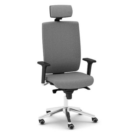 Sedia girevole Semidirezionale Unisit Ergonomica grigio scuro KIPGT/F14