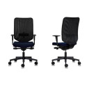 Seduta Semidirezionale Ergonomica Unisit Schienale in rete con supporto lombare blu - NWN/IB