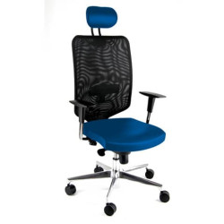 Seduta Semidirezionale Ergonomica Unisit Schienale in rete con supporto lombare blu - NWNAP/F11