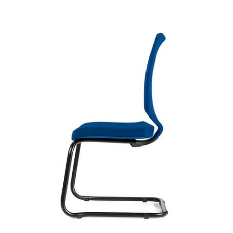 Sedia interlocutore Semidirezionale Ergonomica Unisit Schienale in rete blu - NWNS/F11