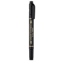 Marcatore permanente doppia punta Pentel Twin Tip tratti F-M nero N75W-AE