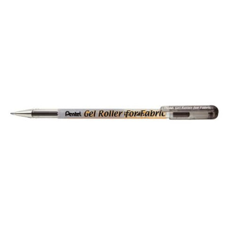 Roller gel Pentel permanente per tessuti 1 mm nero BN15-AO