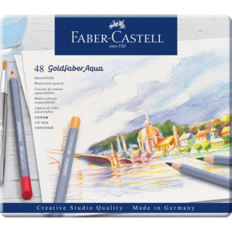 Matite acquarellabili Goldfaber Aqua Faber-Castell 48 colori Conf. 48 pezzi - 114648