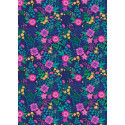 Carta da regalo Kartos Everyday 70x100 cm mod. Fiori Fucsia e Blu Conf. 10 fogli - 18866400B10