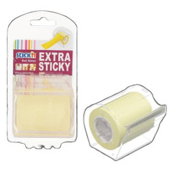 Dispenser nastro adesivo scrivibile Stick'n giallo pastello 50 mm x 10 m 1 rotolo incluso - 21690