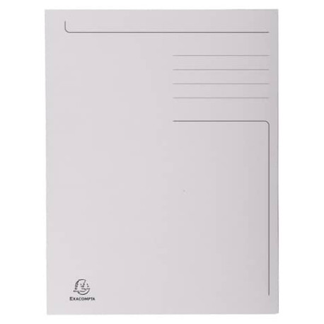 Cartelline a 3 lembi Forever® 24,5x35 cm grigio conf. 50 pezzi - 449019E