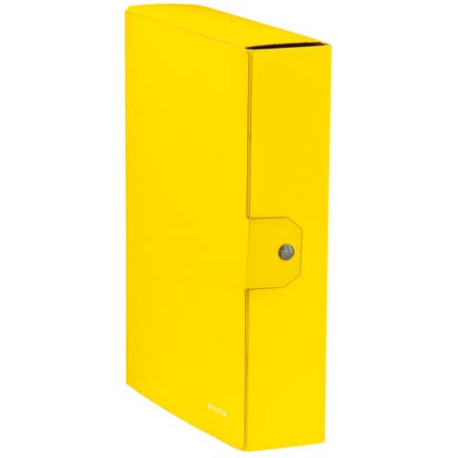 Scatola portaprogetti Leitz WOW in cartone - dorso 10 cm - formato 25x35 cm giallo metallizzato 3968