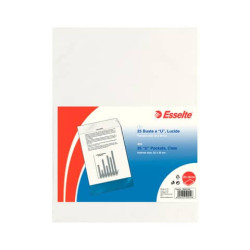 Buste a U ESSELTE Deluxe trasparente 22x30 cm conf. 25 pezzi - 395901200