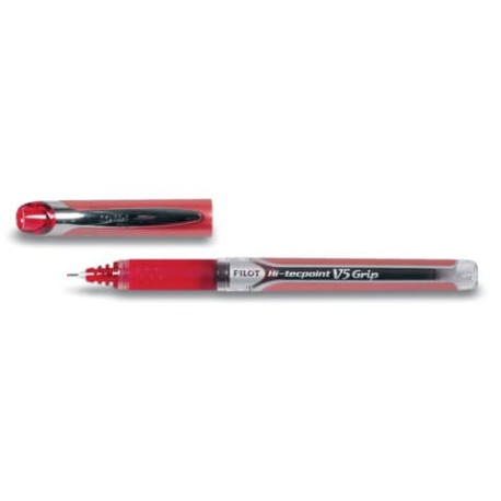 Penne a sfera con cappuccio Pilot Hi-Tecpoint V5 Grip 0,5 mm rosso 6732