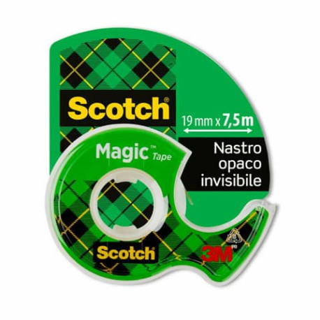 Nastri adesivo trasparente Scotch Magic™ 19 mm x 7,5 m in minichiocciola trasparente 7100086322