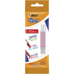 Refill BIC Gelocity Illusion Pouch 0,7 mm rosso Conf. 3 pezzi - 964821